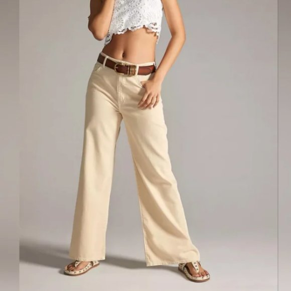 NWT Anthropologie Pilcro The Annie Wide Leg Jeans 25P - Picture 1 of 9